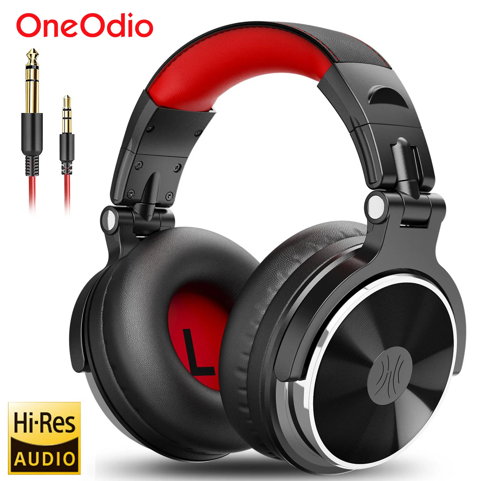 Oneodio 전문가용 DJ 헤드폰 오버 이어 스튜디오 모니터 헤드셋