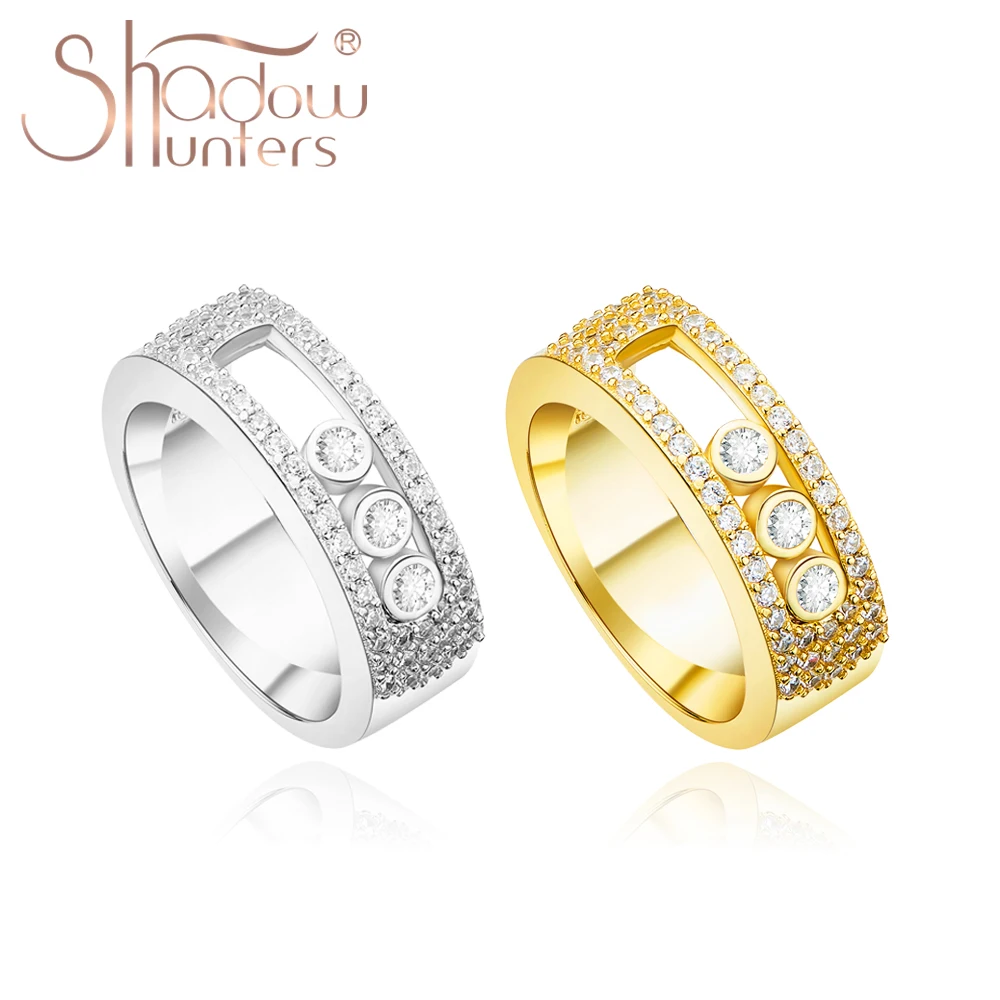 SHADOWHUNTERS 진짜 100% 925 스털링 실버 이동 스톤 Bague Femme 반지 Stelring 925 실버 크리스탈 보석 도매 만들기