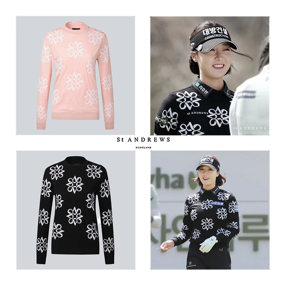 ST ANDREWS 스탠드 아웃! 여성 니트 스웨터