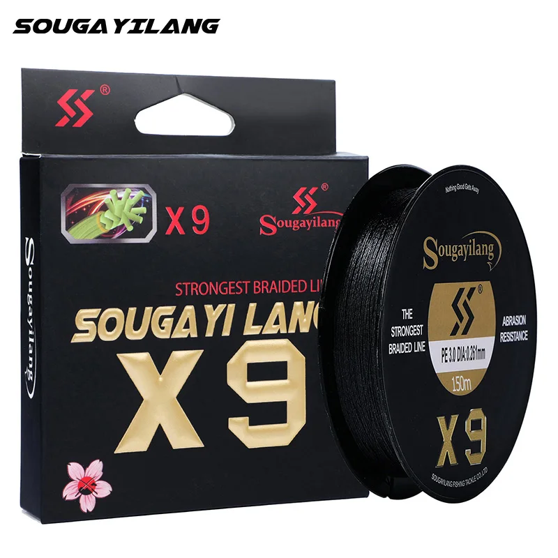 Sougayilang 최고 품질 9 가닥 PE 라인 X9 싱킹 라인