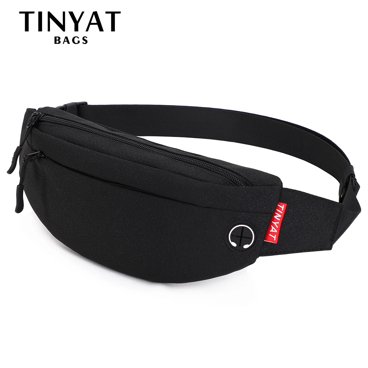 TINYAT 남녀공용 캔버스 허리 가방