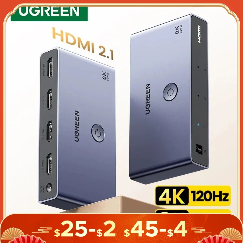 UGREEN-HDMI 2.1 2.0 8K 스위치