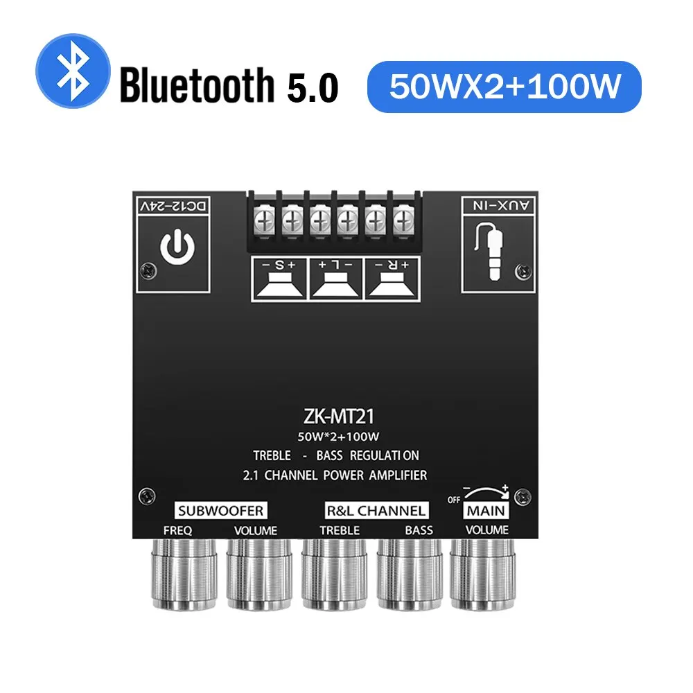 ZK-MT21 채널 블루투스 5.0 CS8673E 2.1 서브우퍼 앰프 보드