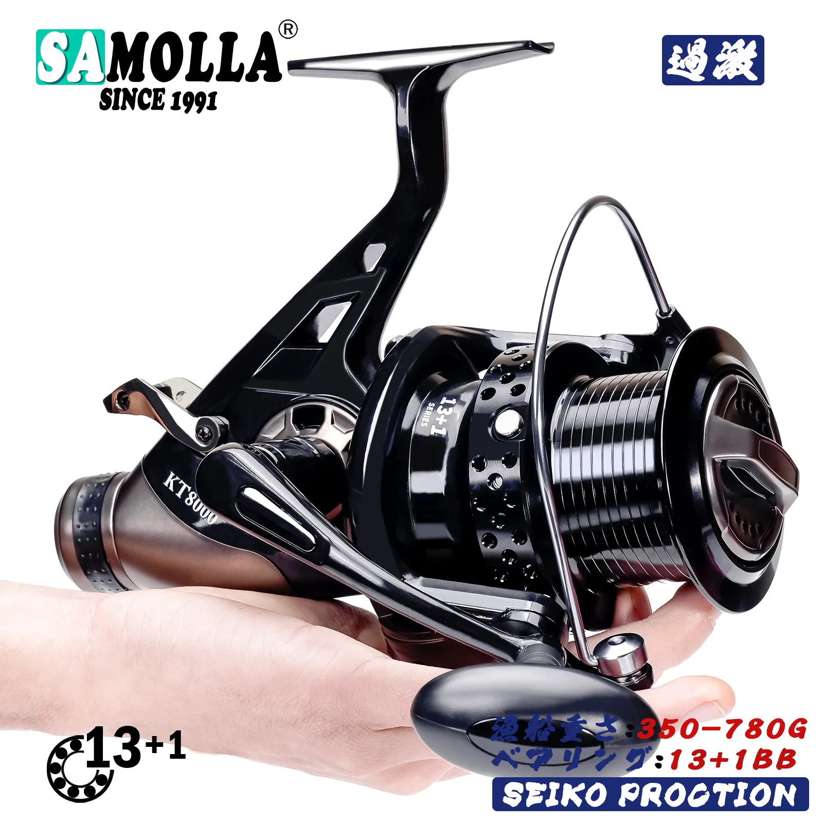 낚시 스피닝릴 낚시용품 릴 큰 금속 낚시 릴 강력한 드래그 스피닝 릴 잉어 Molinete Carretilha De Pesca Olta Makaralar 릴 트롤링 액세서리 3 월 낚시 액세서리 낚시릴 수심측정릴