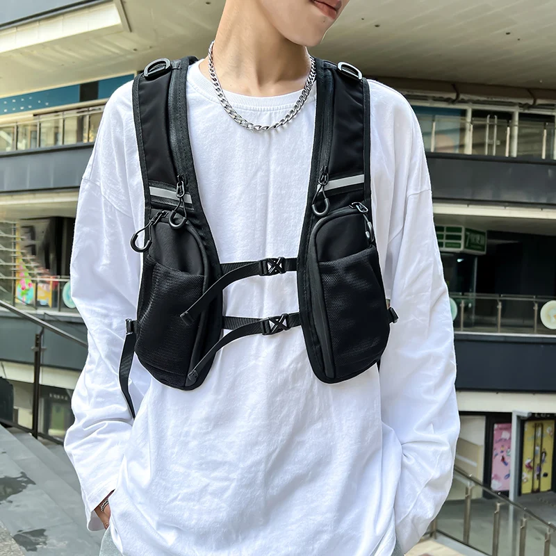 남성용 힙합 스트리트웨어 체스트리그 가방