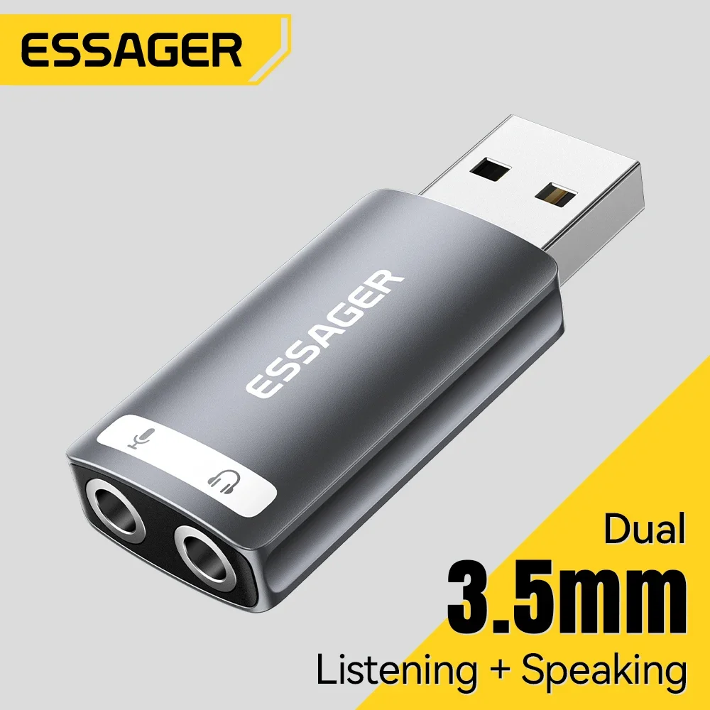 Essager 외장 USB 사운드 카드