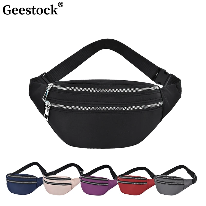 Geestock 나일론 패니 팩 여성용 캐주얼 가슴 가방