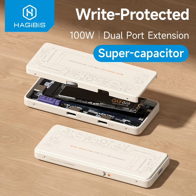 Hagibis M.2 NVMe SSD 인클로저 쓰기 보호