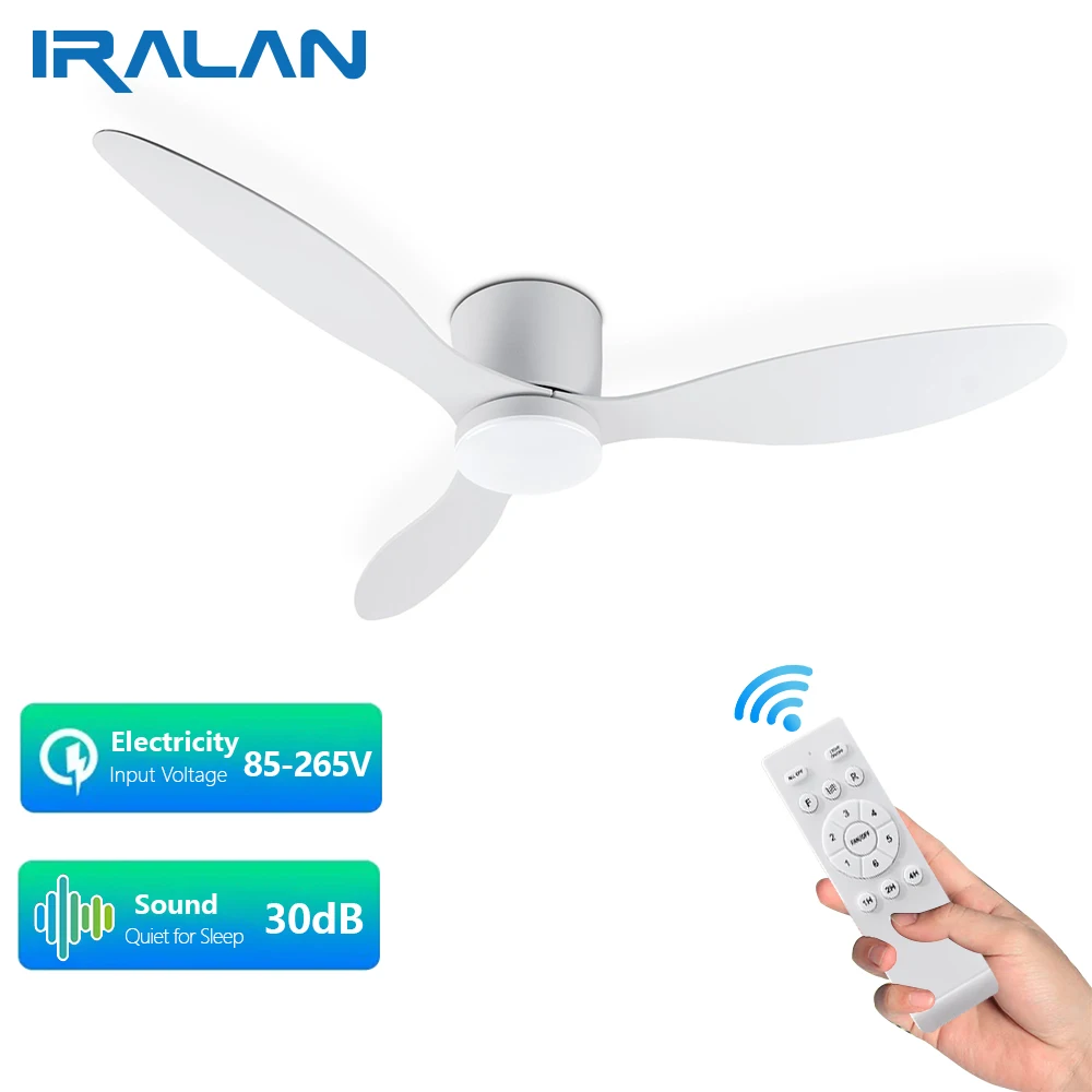 IRALAN 모던 LED 천장 선풍기 조명