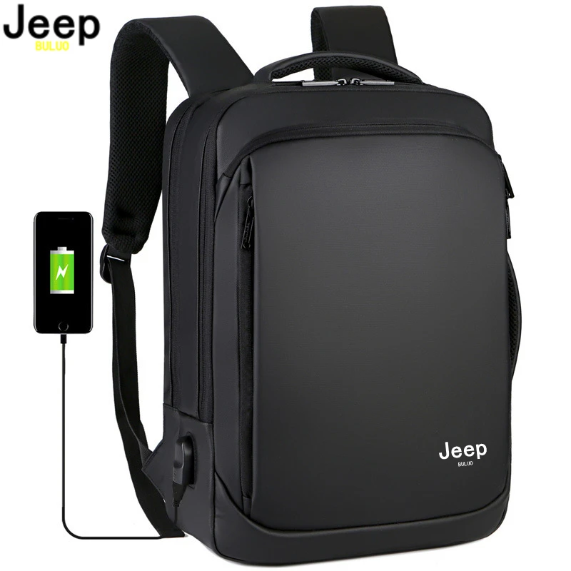 JEEP-BULUO Mochila 대용량 백팩 남녀 공용