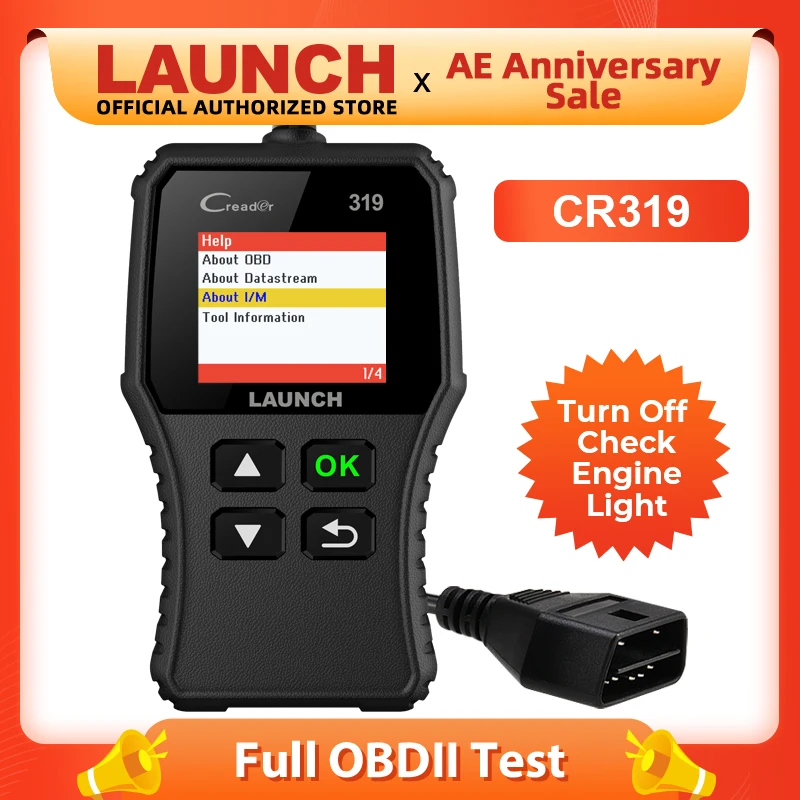 Launch X431 Creader 319 CR319 자동 코드 리더 OBD2 스캐너