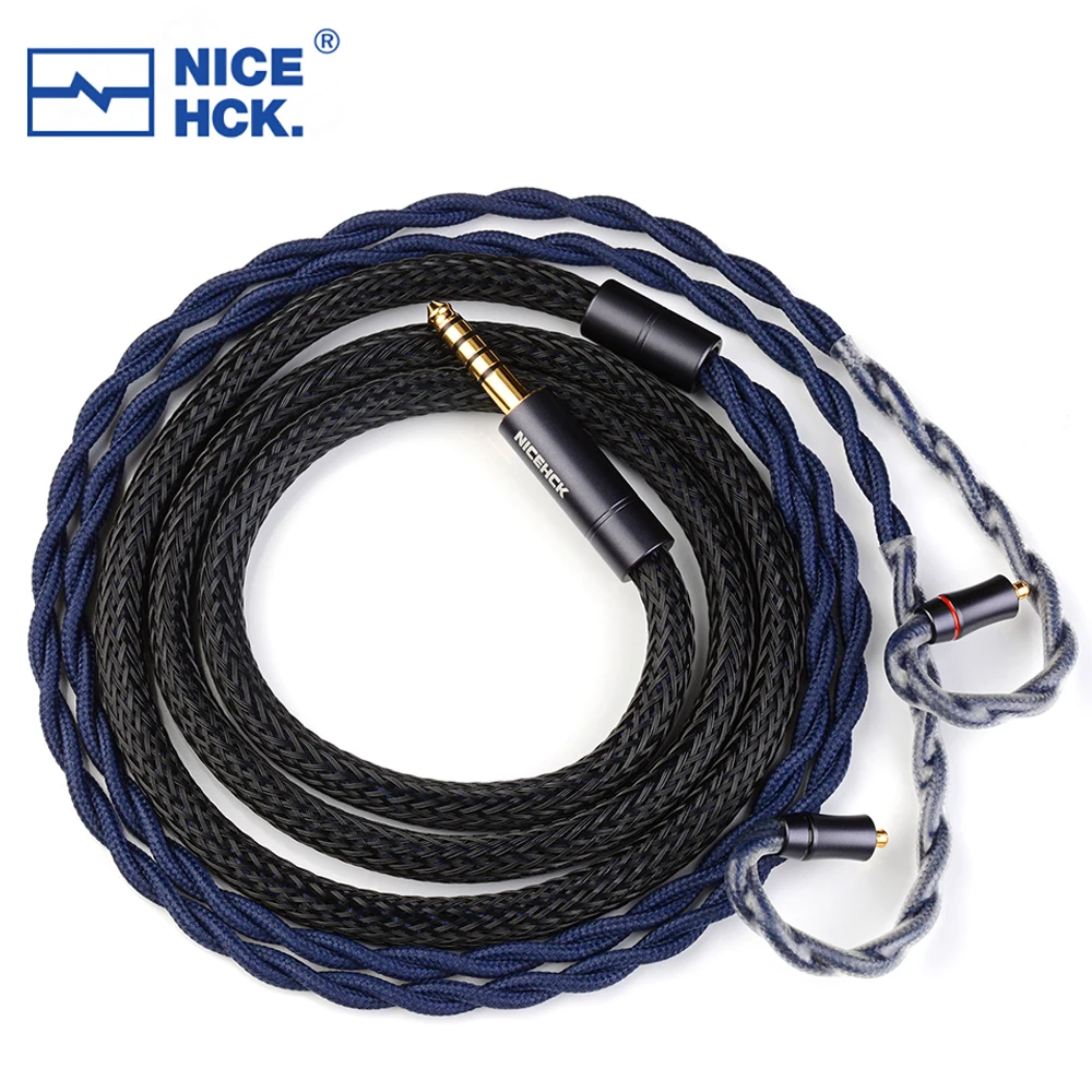 NiceHCK DragonScale 7N OCC + 팔라듐 실버 합금 혼합 이어폰 케이블