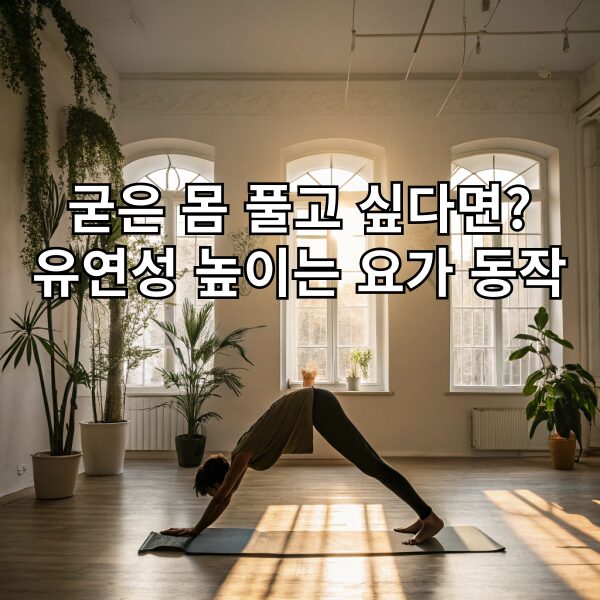굳은 몸 풀고 싶다면 유연성 높이는 요가 동작