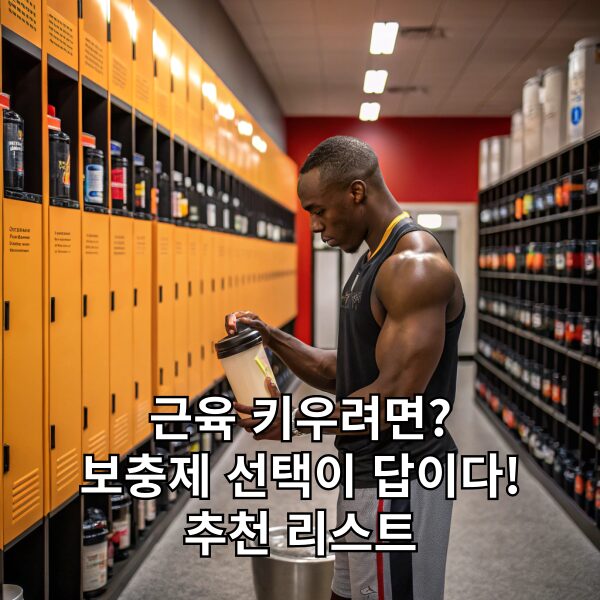 근육 키우기 보충제 선택이 답