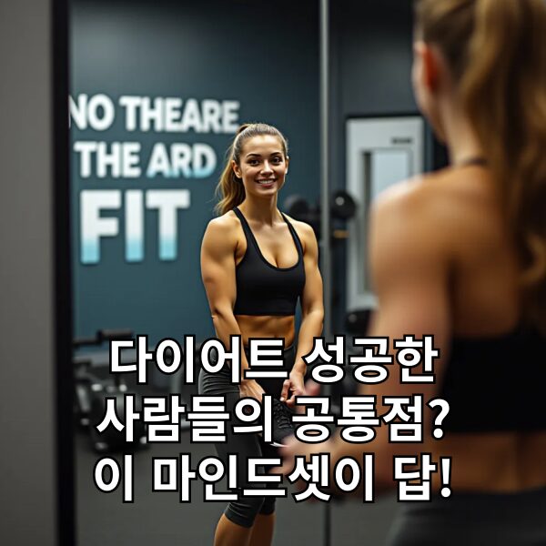 다이어트 성공한 사람들의 공통점 이 마인드셋이 답