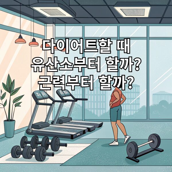 다이어트할 때 유산소부터 할까 근력부터 할까