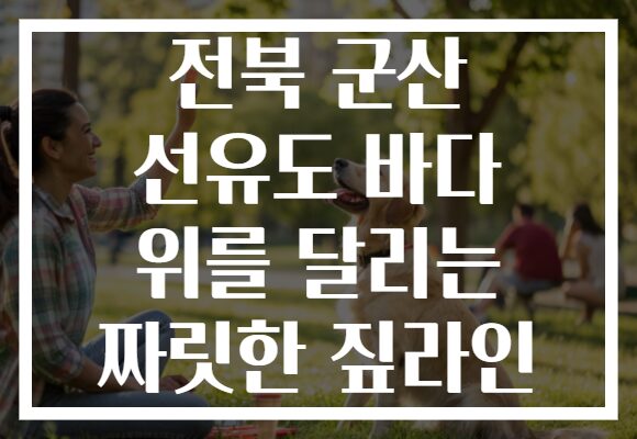 전북 군산 선유도 바다 위를 달리는 짜릿한 짚라인