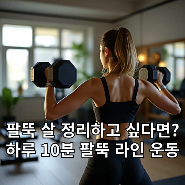 팔뚝 살 정리하고 싶다면 하루 10분 팔뚝 라인 운동
