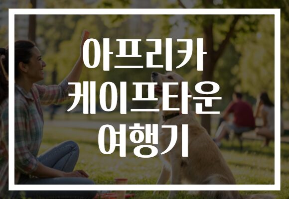 아프리카 케이프타운 여행기