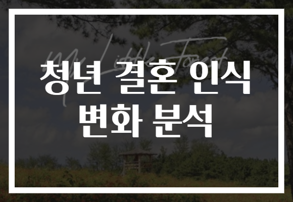 청년 결혼 인식 변화 분석