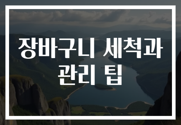 장바구니 세척과 관리 팁