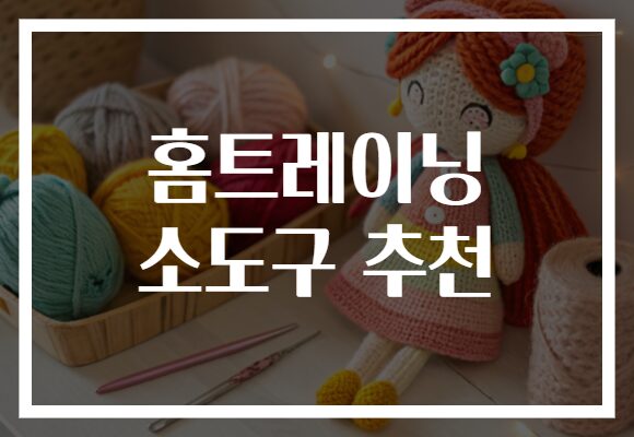 홈트레이닝 소도구 추천