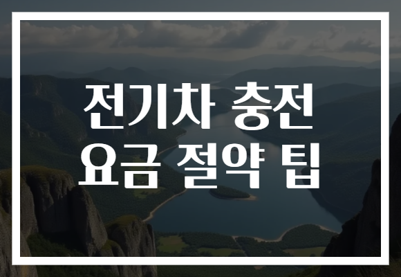 전기차 충전 요금 절약 팁