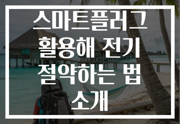 스마트플러그 활용해 전기 절약하는 법 소개