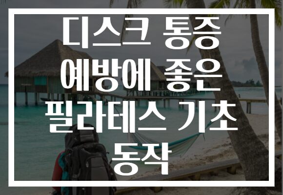 디스크 통증 예방에 좋은 필라테스 기초 동작