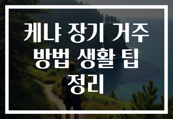케냐 장기 거주 방법 생활 팁 정리