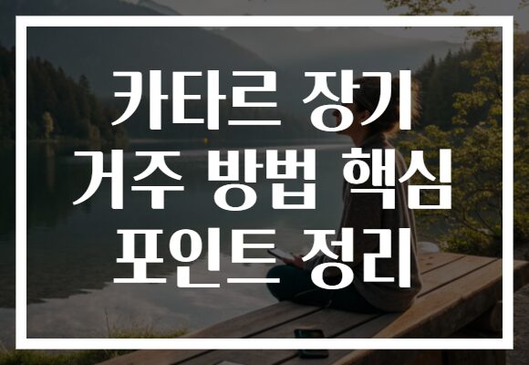 카타르 장기 거주 방법 핵심 포인트 정리