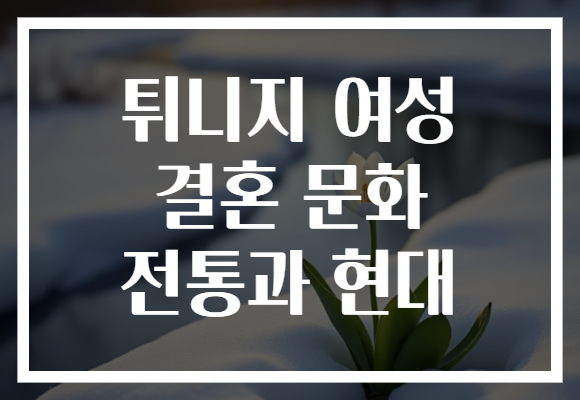 튀니지 여성 결혼 문화 전통과 현대