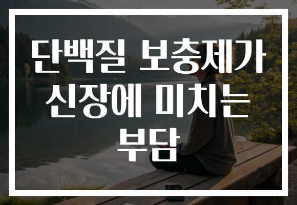 단백질 보충제가 신장에 미치는 부담