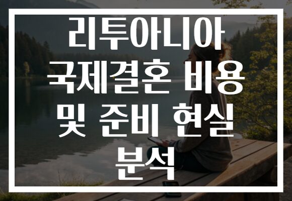 리투아니아 국제결혼 비용 및 준비 현실 분석