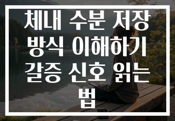 체내 수분 저장 방식 이해하기 갈증 신호 읽는 법
