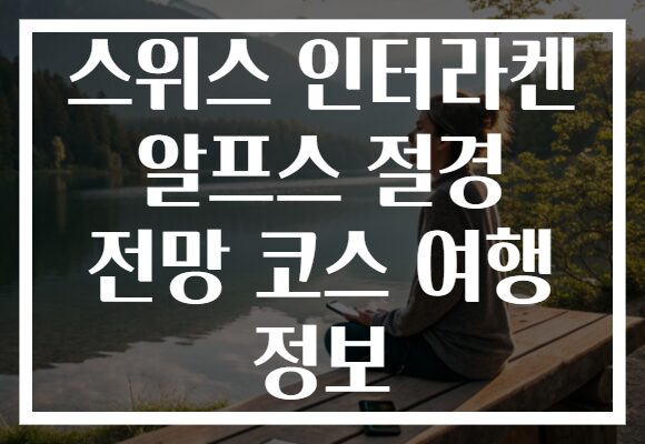 스위스 인터라켄 알프스 절경 전망 코스 여행 정보