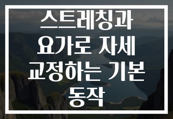 스트레칭과 요가로 자세 교정하는 기본 동작