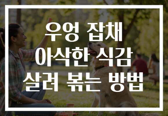 우엉 잡채 아삭한 식감 살려 볶는 방법