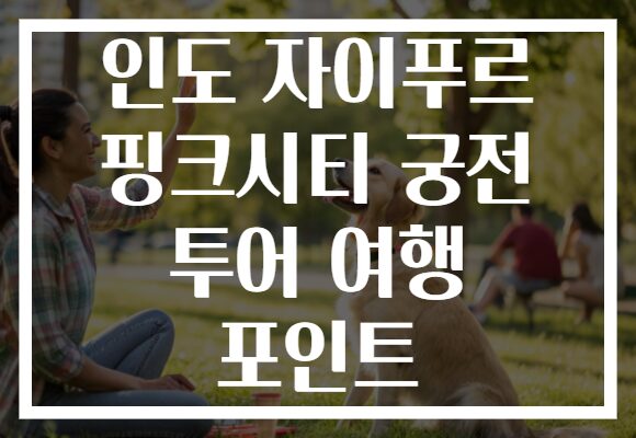 인도 자이푸르 핑크시티 궁전 투어 여행 포인트