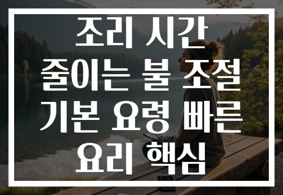 조리 시간 줄이는 불 조절 기본 요령 빠른 요리 핵심