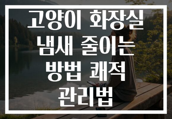 고양이 화장실 냄새 줄이는 방법 쾌적 관리법