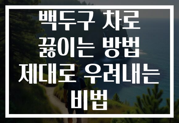 백두구 차로 끓이는 방법 제대로 우려내는 비법