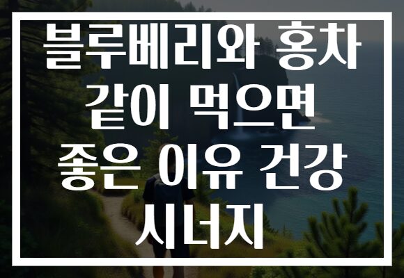 블루베리와 홍차 같이 먹으면 좋은 이유 건강 시너지