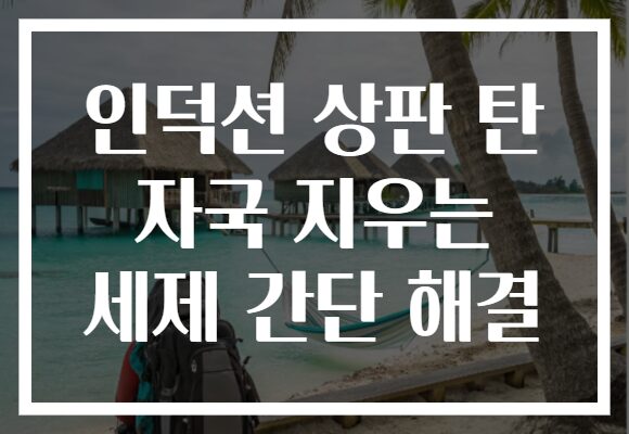 인덕션 상판 탄 자국 지우는 세제 간단 해결