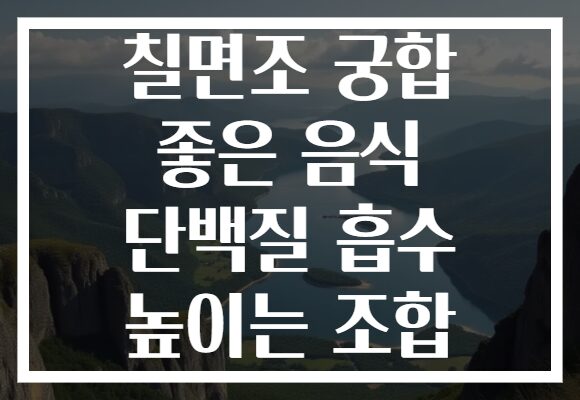 칠면조 궁합 좋은 음식 단백질 흡수 높이는 조합