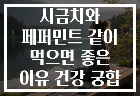 시금치와 페퍼민트 같이 먹으면 좋은 이유 건강 궁합