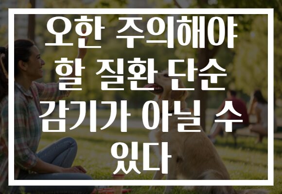 오한 주의해야 할 질환 단순 감기가 아닐 수 있다