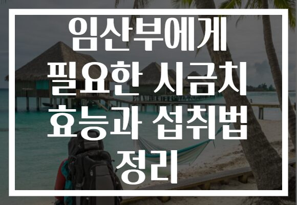 임산부에게 필요한 시금치 효능과 섭취법 정리