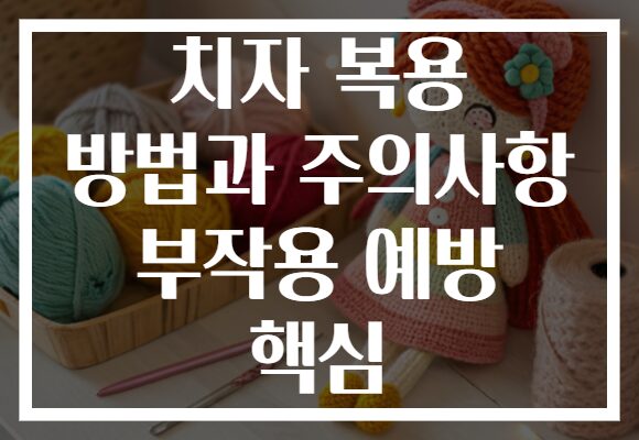 치자 복용 방법과 주의사항 부작용 예방 핵심
