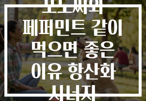 포도씨와 페퍼민트 같이 먹으면 좋은 이유 항산화 시너지